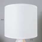 Лампа настольная «Ильмрамор» 1хЕ14 40 Вт бежевый 17.5×17.5×30.5 см RISALUX - фото 3772107