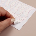 Патчи для изоляции нижних ресниц и макияжа, с разлиновкой, набор - 10 листов - Фото 4