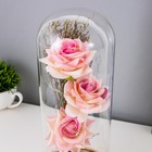 Фигурка светящаяся колба RISALUX «Три розы», LED-ночник, 3×AAA, 12×12×28.5 см - Фото 7