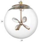 Подвес BayerLux «Сфера» LED 12 Вт 3000-6000К золото 15×15×100 см - фото 44359763