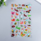 Наклейка пластик объёмные "Животные, насекомые и урожай" МИКС 14,5х25 см - Фото 2