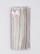 Лента декоративная с бусинами, 12 мм, 4.5±0.5 м, белая - Фото 3