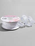 Лента декоративная с бусинами, 12 мм, 4.5±0.5 м, белая - Фото 4