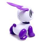 Робот кролик «Питомец» IQ BOT, интерактивный: с записью звуков, реагирует на хлопки, звук, свет, на батарейках, розовый - фото 6543774