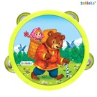 Музыкальная игрушка бубен «Машенька и медведь!» - фото 7896451