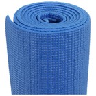 Коврик для йоги Sangh «Девушка и лотос», 173х61х0,4 см, цвет синий - фото 9580211