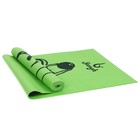Коврик для йоги Sangh «Авокадо», 173х61х0,4 см, цвет зелёный - фото 9580220