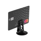 Присоска на лобовое стекло с зажимом, пластик, чёрный - Фото 3