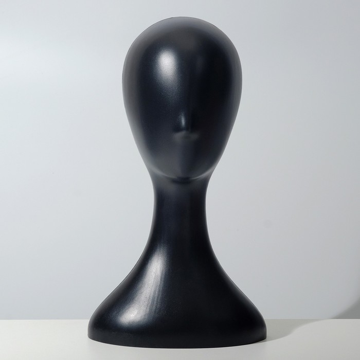 Бюст для украшений «Анфас», 28×28×40 см, цвет чёрный - фото 1911684481