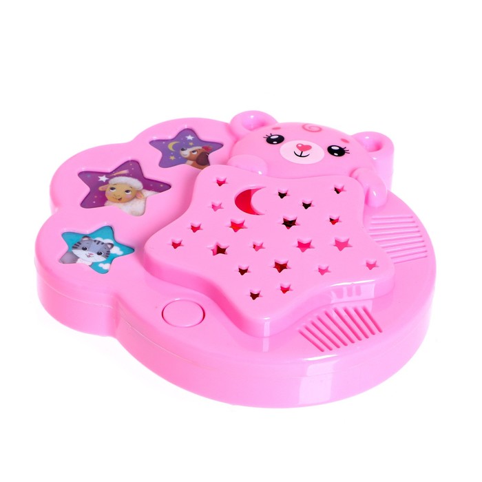 Игровой набор с ночником-проектором «Сказочные сны», 3 книги, звук, свет, цвет розовый 52920