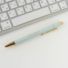 Ручка шариковая синяя паста 0.7 мм «Самая лучшая» пластик с тиснением на корпусе - фото 7698016