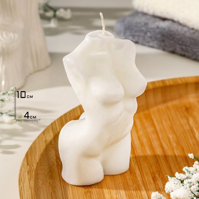 Свеча фигурная "Женский силуэт", 10 см, белая