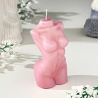Свеча фигурная "Женский силуэт", 10 см, розовая - Фото 2