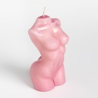 Свеча фигурная "Женский силуэт", 10 см, розовая - Фото 3