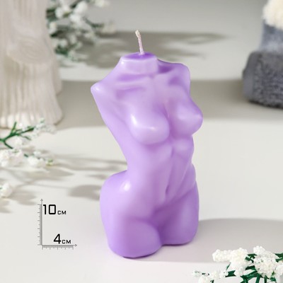 Свеча фигурная "Женский силуэт", 10 см, лавандовая