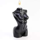 Свеча фигурная "Женский силуэт", 10 см, черная - Фото 3