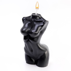 Свеча фигурная "Женский силуэт", 10 см, черная - фото 7780190