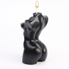 Свеча фигурная "Женский силуэт", 10 см, черная - фото 7780187