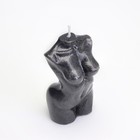 Свеча фигурная "Женский силуэт", 10 см, черная - фото 7780193