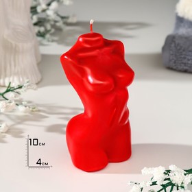 Свеча фигурная "Женский силуэт", 10 см, красная
