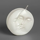 Свеча фигурная "Солнце и луна", 6х2,5 см, белая - Фото 3