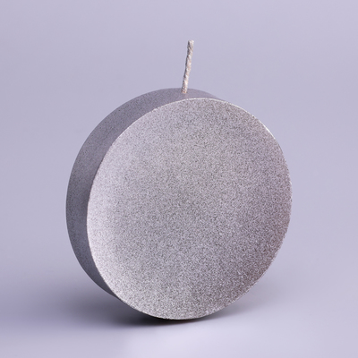Свеча фигурная лакированная "Солнце и луна", 6х2,5 см, серебро