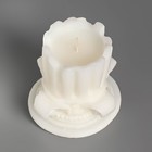 Свеча фигурная "Колонна маленькая", 7,5 см, белая - Фото 4