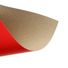 Картон цветной А4, 190 г/м2, немелованный, красный, цена за 1 лист - Фото 2