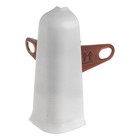 Угол наружный (внешний) для плинтуса «Деконика», с крепежом, 70 мм, цвет 001 белый - Фото 2