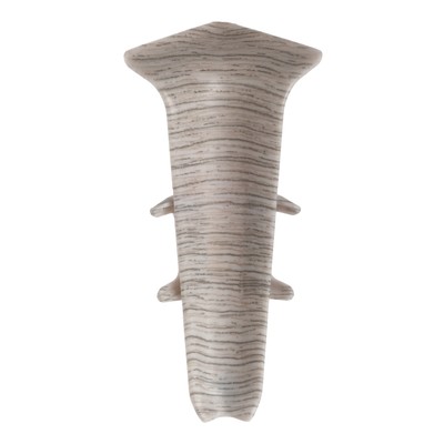 Угол внутренний для плинтуса «Деконика», 70 мм, цвет 253 ясень серый