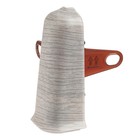 Угол наружный (внешний) с крепежом для плинтуса «Деконика», 70 мм, цвет 253 ясень серый - Фото 2