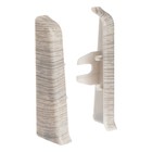 Торцевые заглушки для плинтуса «Деконика», пара, 70 мм, цвет 253 ясень серый - Фото 1