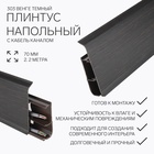 Плинтус напольный «Деконика», 70×2200 мм, цвет 303 Венге темный - Фото 1