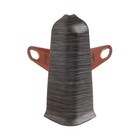 Угол наружный (внешний) с крепежом для плинтуса 70мм "Деконика", 303 Венге темный - фото 9759021