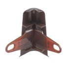 Угол наружный (внешний) с крепежом для плинтуса «Деконика», 70 мм, цвет 303 венге темный - Фото 3