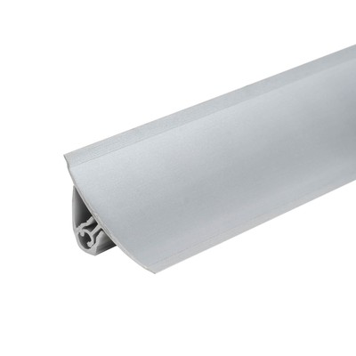 Плинтус для столешницы «Идеал», 3000 мм, цвет 081 металлик серебристый