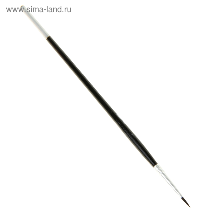 Кисть белка круглая №1, с защитным пластиковым колпачком