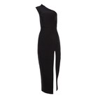 Платье женское на одно плечо MIST миди, р. 42, черный - Фото 6