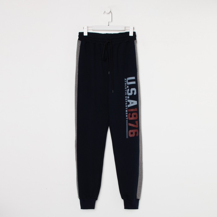 Брюки мужские, цвет темно-синий, размер 54 52931