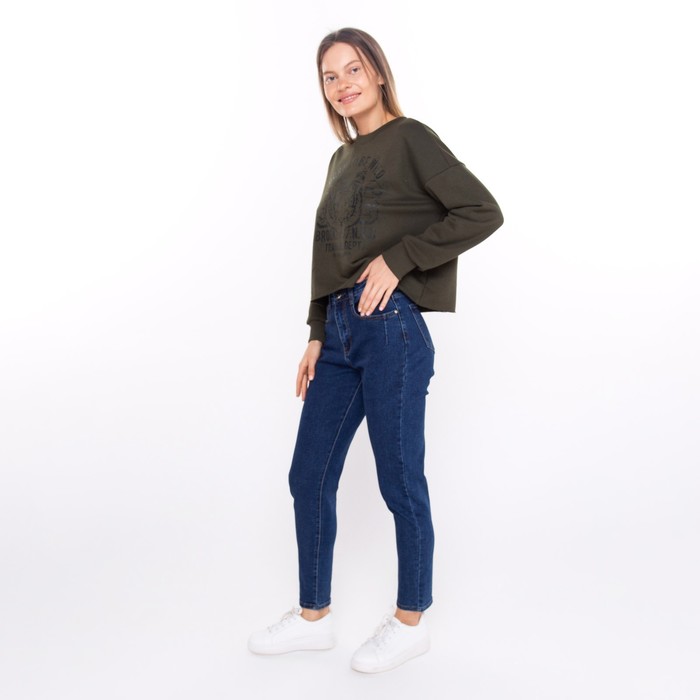 Свитшот женский, цвет хаки, размер 48 52938