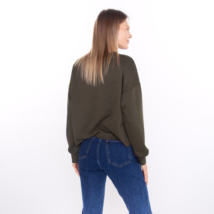 Свитшот женский, цвет хаки, размер 48 52938