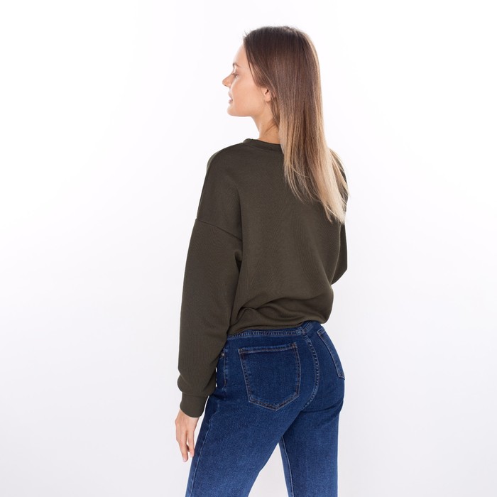 Свитшот женский, цвет хаки, размер 50 52939