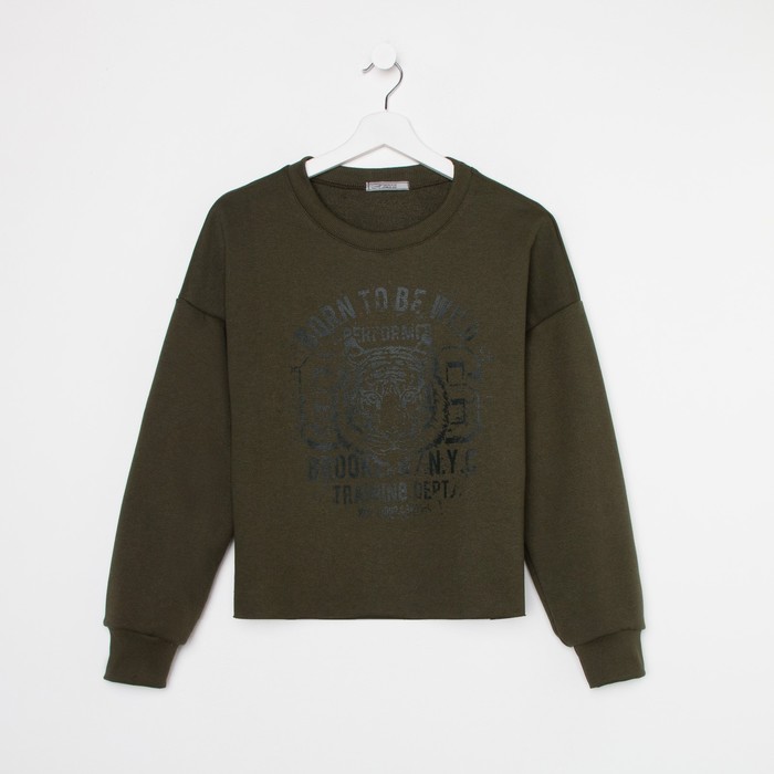 Свитшот женский, цвет хаки, размер 50 52939