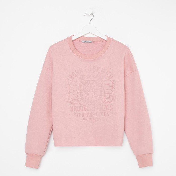 Свитшот женский, цвет пудра, размер 50 52941