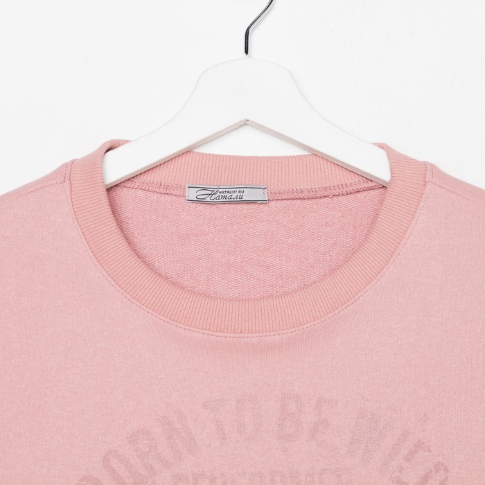 Свитшот женский, цвет пудра, размер 50 52941