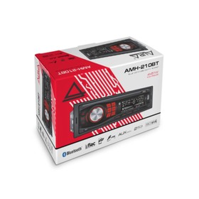 

Автомагнитола Aura AMH-210BT USB, красная