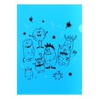 Набор папок-уголков А4, 180 мкм, Calligrata «Монстрики», полупрозрачные, 6 штук, с принтом, микс - Фото 3