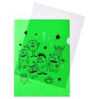 Набор папок-уголков А4, 180 мкм, Calligrata «Монстрики», полупрозрачные, 6 штук, с принтом, микс - Фото 6