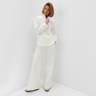 Костюм женский (джемпер, брюки) MINAKU: Casual Collection, размер 46, цвет экрю - Фото 4