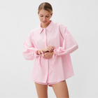 Костюм женский (рубашка, шорты) MINAKU: Casual Collection цвет розовый, размер 42 - Фото 3
